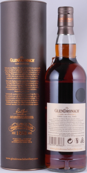 Glendronach 1993 26 Years Pedro Ximenez Sherry Puncheon Cask No. 7405 Highland Single Malt Scotch Whisky 52,9%