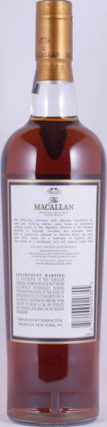 Macallan 1996 18 Years Sherry Oak Highland Single Malt Scotch Whisky 750ml Edrington Americas NY 43.0%
