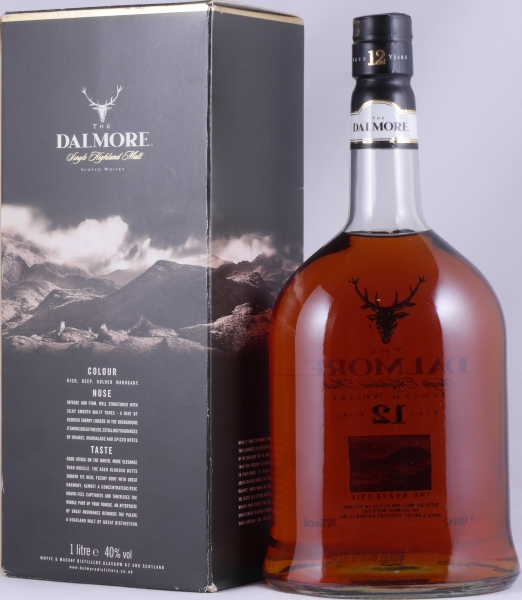 Dalmore 12 Years The Black Isle Highland Single Malt Scotch Whisky 40.0% 1.0L