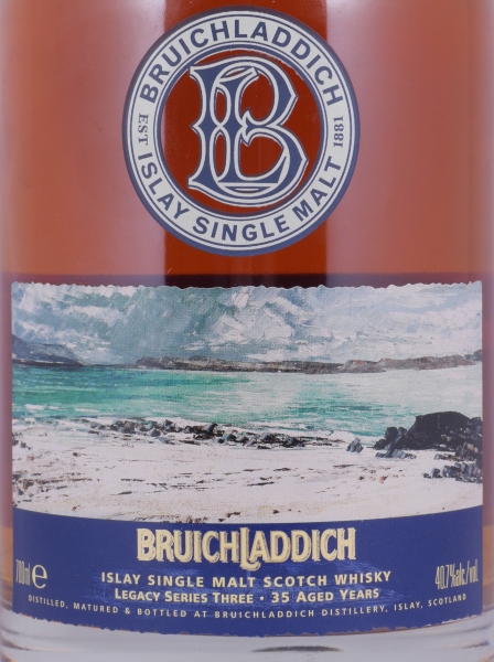 Bruichladdich Legacy Series Three 35 Years Islay Single Malt Scotch Whisky Cask Strength 40.7%