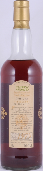Dufftown 1979 17 Years Refill Sherry Wood Cask No. MM 1489 Murray McDavid Speyside Single Malt Scotch Whisky 46.0%