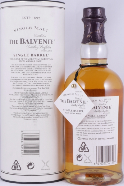 Balvenie 1974 25 Years Single Barrel Oak Cask No. 15015 Highland Single Malt Scotch Whisky 46,9%