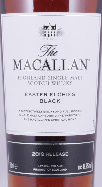 Macallan Easter Elchies Black 2019 Sherry Oak Casks Limited Release Highland Single Malt Scotch Whisky 49.7%
