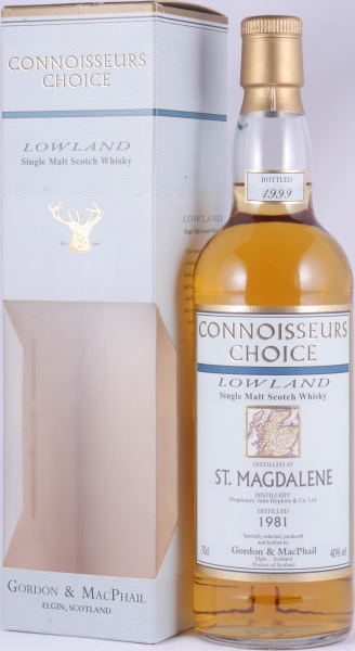 St. Magdalene 1981 18 Years Gordon and MacPhail Connoisseurs Choice Lowland Single Malt Scotch Whisky 40.0%