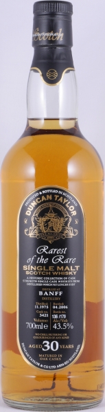 Banff 1975 30 Years Oak Cask No. 3421 Duncan Taylor Rarest of the Rare Highland Single Malt Scotch Whisky 43.5%