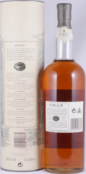 Oban 14 Years Classic Malts of Scotland Little Bay of Caves Highland Single Malt Scotch Whisky 43.0% 1.0 L