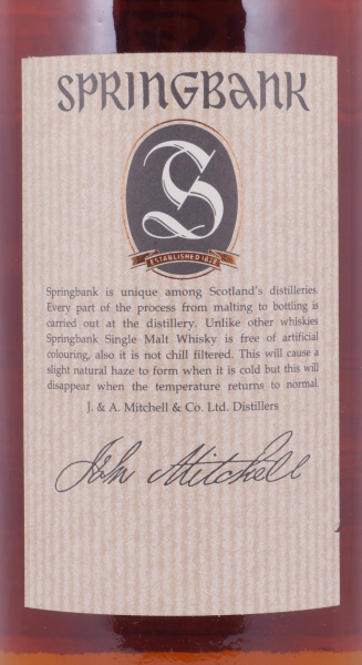Springbank 21 Years Limited 2000 Edition Campbeltown Single Malt Scotch Whisky 46.0%