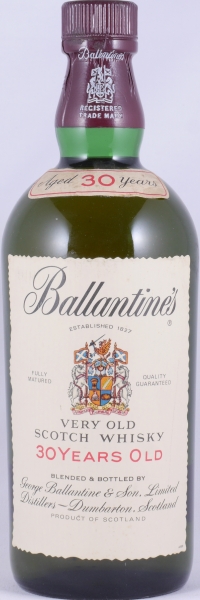 Ballantines 30 Years Very Old Scotch Whisky Bols-Import Neuss 43.0%