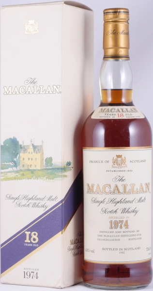 Buy Macallan 1974 18 Years-old Sherry Wood Highland Single Malt Scotch  Whisky 43.0% ABV at Amcom secure online