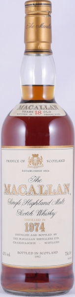 Macallan 1974 18 Years Sherry Wood Highland Single Malt Scotch Whisky 43,0%