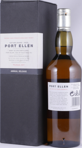 Port Ellen 1979 22 Years 1st Annual Release 2001 Limited Edition Islay Single Malt Scotch Whisky Cask Strength 56.2%