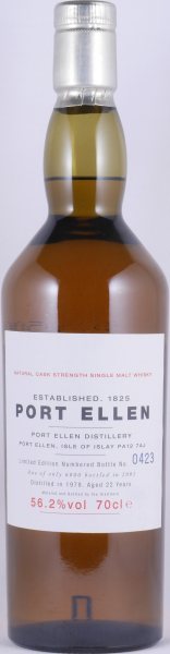 Port Ellen 1979 22 Years 1st Annual Release 2001 Limited Edition Islay Single Malt Scotch Whisky Cask Strength 56.2%