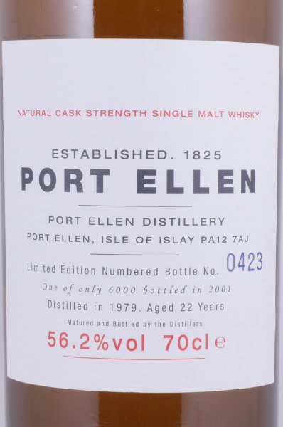 Port Ellen 1979 22 Years 1st Annual Release 2001 Limited Edition Islay Single Malt Scotch Whisky Cask Strength 56.2%