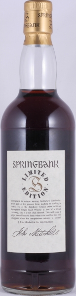 Springbank 30 Years Sherry Casks Limited Millennium Edition No. 2 Campbeltown Single Malt Scotch Whisky 46,0%