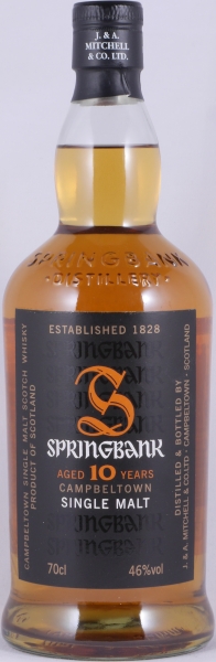 Springbank 10 Years Bourbon and Sherry Casks Release 2012 Black Label Campbeltown Single Malt Scotch Whisky 46,0%