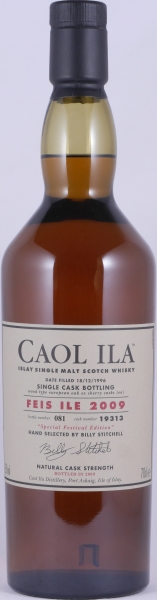 Caol Ila 1996 12 Years European Oak Sherry Cask No. 19313 Feis Ile 2009 Limited Edition Islay Single Malt Scotch Whisky 58.0%