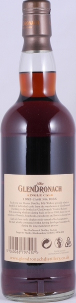 Glendronach 1985 27 Years Pedro Ximenez Sherry Puncheon Cask No. 1035 Highland Single Malt Scotch Whisky 53,7%