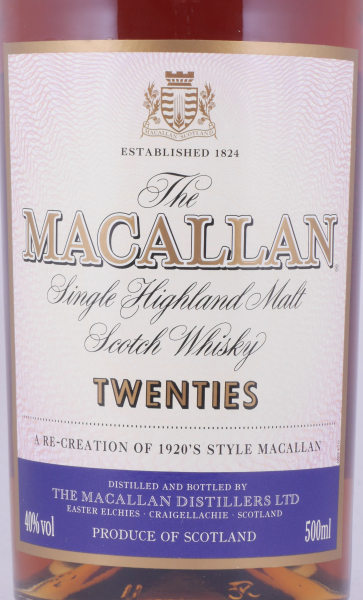 Macallan Twenties 1920s Limited Travel Range Highland Single Malt Scotch Whisky 40,0%