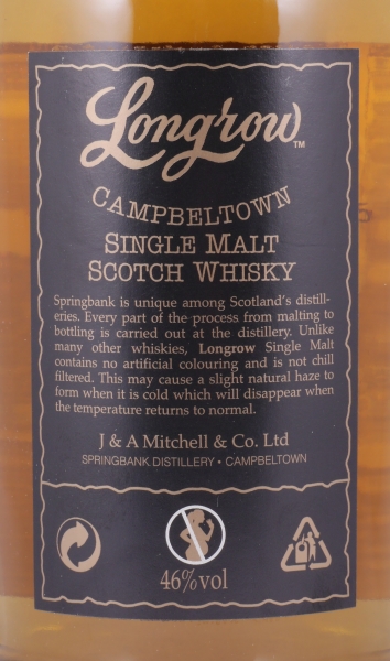 Longrow CV Release 2008 Campbeltown Single Malt Scotch Whisky 46.0%