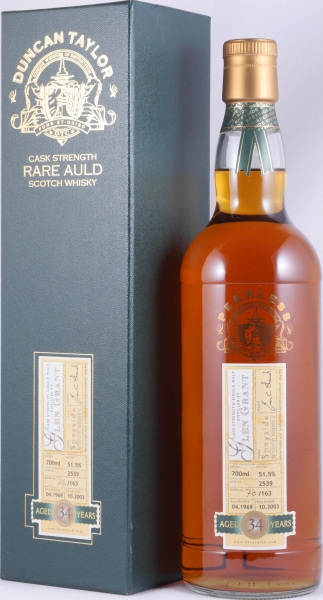 Glen Grant 1969 34 Years Oak Cask No. 2539 Duncan Taylor Cask Strength Rare Auld Speyside Single Malt Scotch Whisky 51,5%