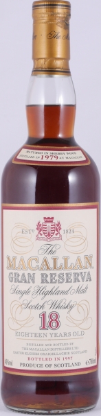 Macallan Gran Reserva 1979 18 Years Sherry Wood Highland Single Malt Scotch Whisky 40,0%