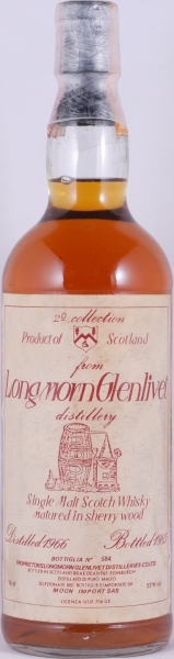 Longmorn-Glenlivet 1966 19 Years Sherry Wood Half Moon 2nd Collection Speyside Single Malt Scotch Whisky 57,0%