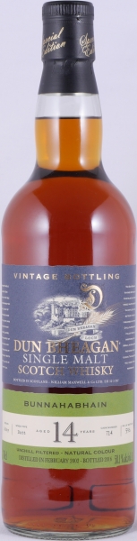 Bunnahabhain 2002 14 Years Sherry Butt No. 714 Dun Bheagan Special Edition Islay Single Malt Scotch Whisky 58.1%