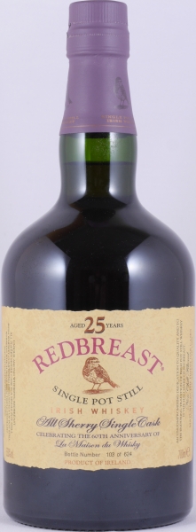 Redbreast 1991 25 Years 1st Fill Oloroso Sherry Butt No. 42972 Single Pott Still Irish Whiskey 53.0%