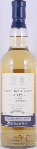Springbank 1992 17 Years American Oak Cask No. 71 Berrys Own Selection Campbeltown Single Malt Scotch Whisky 46.0%