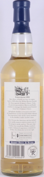 Springbank 1992 17 Years American Oak Cask No. 71 Berrys Own Selection Campbeltown Single Malt Scotch Whisky 46.0%