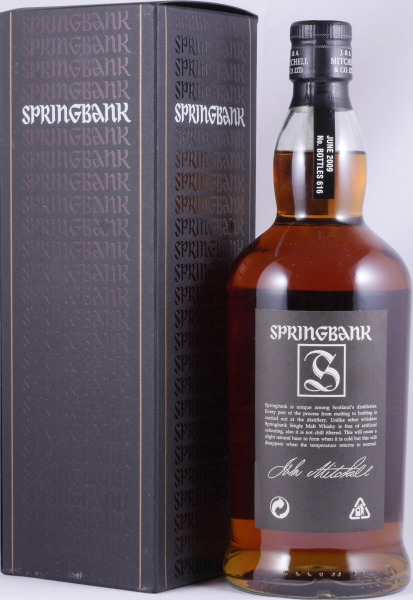 Springbank 1996 13 Years Cream Sherry Cask No. 272 Campbeltown Single Malt Scotch Whisky Cask Strength 55.2%