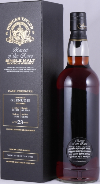 Glenugie 1981 23 Years Sherry Cask No. 5155 Duncan Taylor Rarest of the Rare Highland Single Malt Scotch Whisky 61.9%