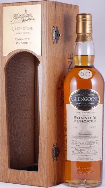 Glengoyne 1982 22 Years Bourbon Barrel Cask No. 449 Ronnies Choice Highland Single Malt Scotch Whisky 53,6%