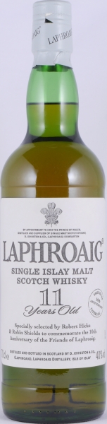 Laphroaig 11 Years 10th Anniversary of the Friends of Laphroaig Limited Edition Islay Single Malt Scotch Whisky 40,0%