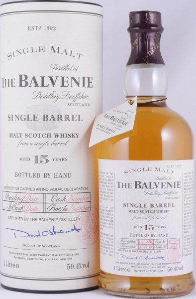 Balvenie 1980 15 Years Single Barrel Cask No. 12505 Highland Single Malt Scotch Whisky 50.4% 1.0 L
