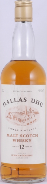 Dallas Dhu 12 Years Oak Casks Gordon und MacPhail Distillery Label Gold Screw Cap Speyside Single Malt Scotch Whisky 40,0%