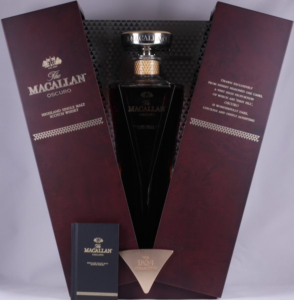 Macallan Oscuro Decanter Master Series The 1824 Collection Oloroso Sherry Oak Casks Highland Single Malt Scotch Whisky 46.5%