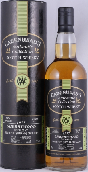 North Port-Brechin 1977 24 Years Sherry Wood Cadenhead Highland Single Malt Scotch Whisky Cask Strength 57.0%