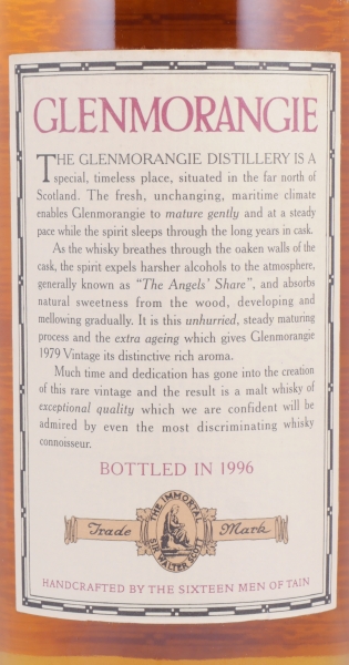 Glenmorangie 1979 17 Years American Oak Casks Limited Bottling Highland Single Malt Scotch Whisky 40,0%