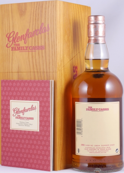Glenfarclas 1992 28 Years The Family Casks Summer 2020 First Fill Sherry Butt Cask No. 2904 Highland Single Malt Scotch Whisky 55,9%
