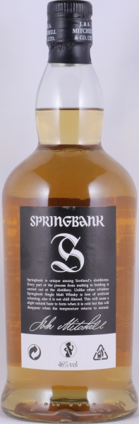 Springbank CV Release 2011 Black Label Campbeltown Single Malt Scotch Whisky 46,0%