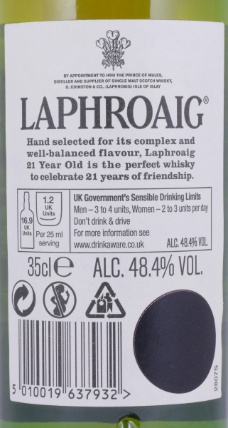 Laphroaig 1993 21 Years of Friendship Limited Release 2015 Islay Single Malt Scotch Whisky 48,4%