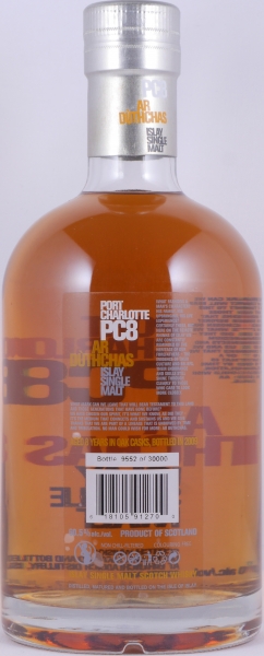 Bruichladdich Port Charlotte PC8 2001 8 Years Ar Dùthchas American Oak Casks Islay Single Malt Scotch Whisky 60.5%