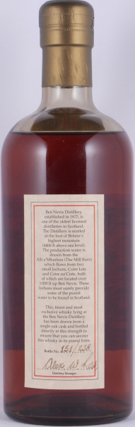 Ben Nevis 1970 26 Years Bourbon Cask No. 4534 Highland Single Malt Scotch Whisky Cask Strength 53.1%