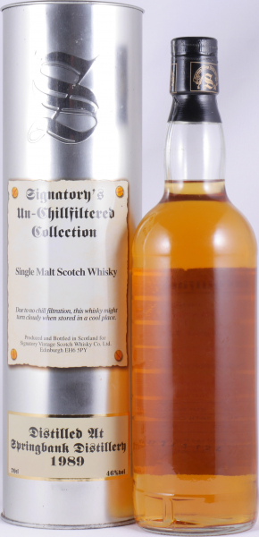 Springbank 1989 11 Years Oak Cask No. 502 Signatory Vintage The Un-Chillfiltered Collection Campbeltown Single Malt Scotch Whisky 46,0%