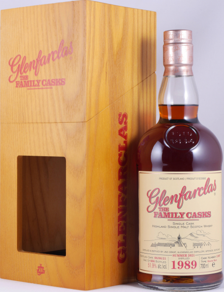 Glenfarclas 1989 31 Years The Family Casks First Fill Sherry Butt Cask No. 13007 Highland Single Malt Scotch Whisky 51,9%