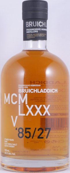 Bruichladdich 1985 MCMLXXV 27 Years 4th DNA Release American Oak Bourbon Casks Rare Islay Single Malt Scotch Whisky 49,3%