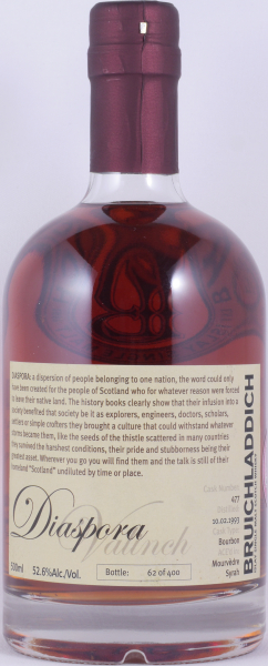 Bruichladdich 1993 16 Years Bourbon / Mourvèdre/Syrah Oak Cask No. 477 Valinch Diaspora 2009 Islay Single Malt Scotch Whisky 52,6%