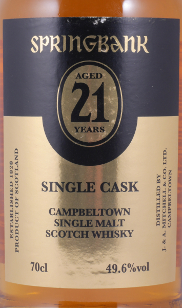 Springbank 1995 21 Years Oloroso Sherry Butt Single Cask Edition 2016 Campbeltown Single Malt Scotch Whisky 49,6%