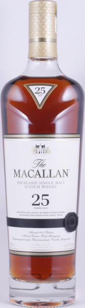 Macallan 25 Years Sherry Oak Annual 2018 Release Highland Single Malt Scotch Whisky 43.0%